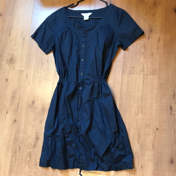 Navy Blue Gap Belted Dress - Picture 3 of 4